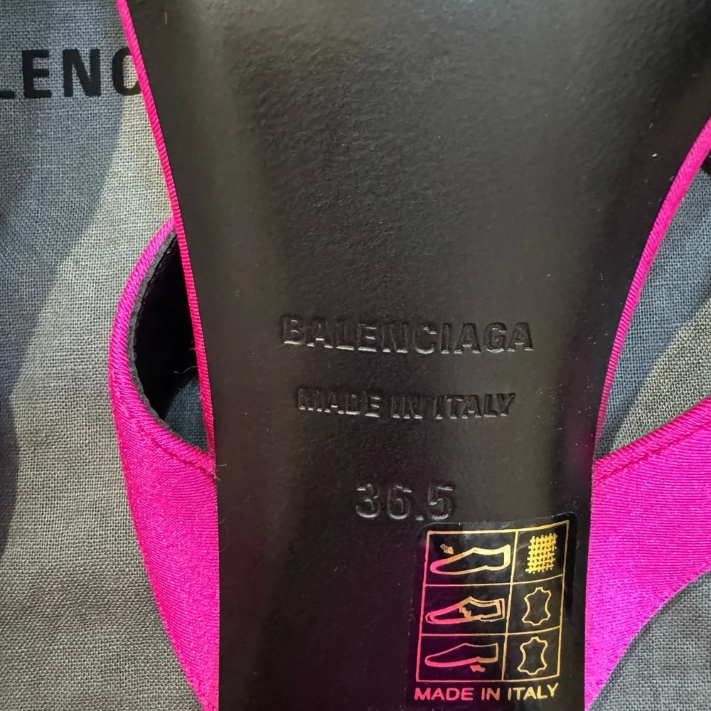 Balenciaga Fuchsia Strappy Heels - Picture 6 of 7